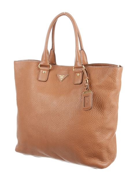 prada vitello daino shopping tote medium brown|vitello daino shopping tote foresta.